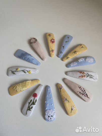 Бантики и заколки ручной работы