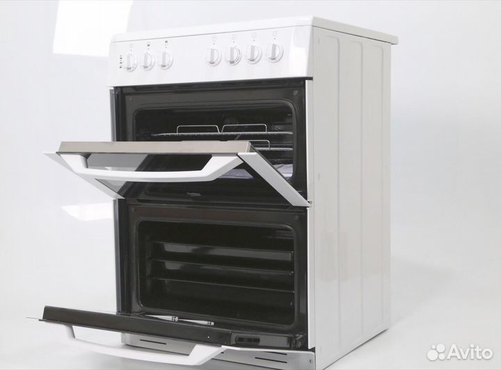 Электроплита стеклокерамика две духовки Beko