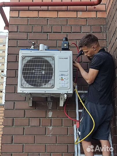 Установка Кондиционеров. Монтаж. Высотные работы