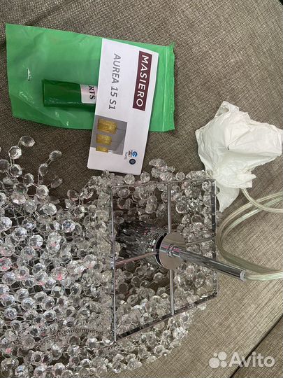 Итальянский хрустальный светильник потолочный