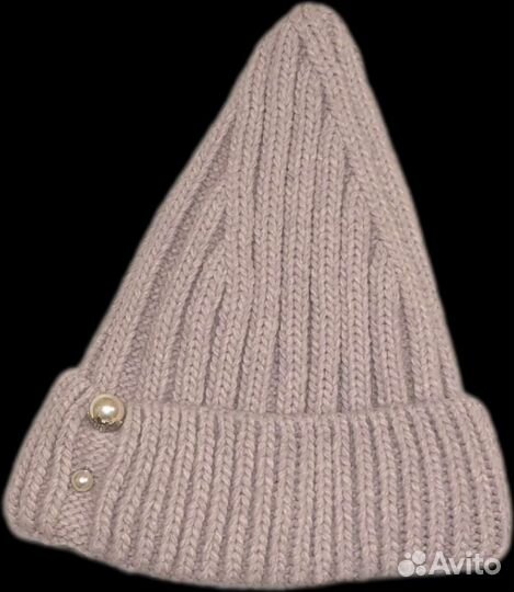 Шапка зимняя женская вязанная