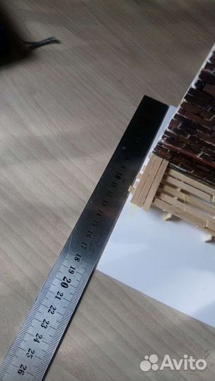 Конструктор,диорама, стена часть дом