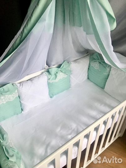 Бортики с балдахином в наличии
