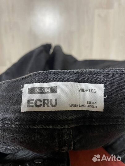 Джинсы ecru wide leg