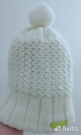 Adidas шапка с помпоном, двойная