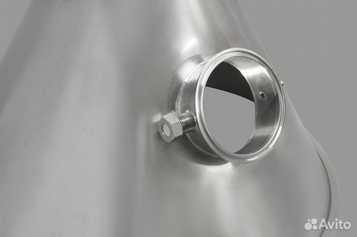 Крышка конусная с люком для кубов хд-3d-76, 100 л