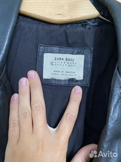 Кожаная куртка косуха zara