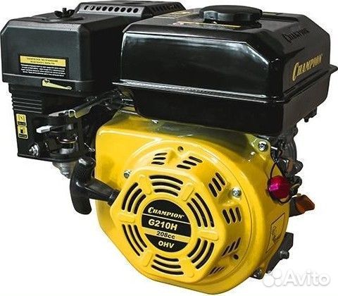 Бензиновый двигатель champion G210HT (7лс/5,1квт 2