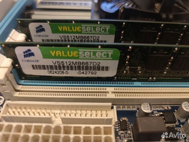 Материнская плата (GA-G41M-Combo) + проц + озу