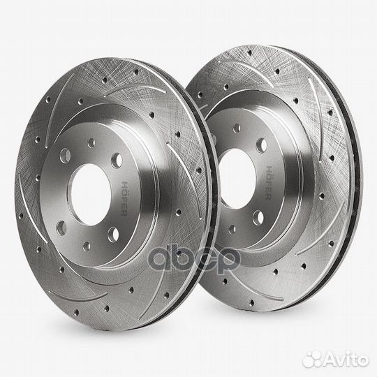 Диск переднего тормоза ваз 2112 (R 14) слоты +