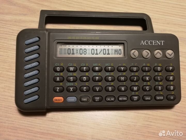 Электронный переводчик accent (8 языков)