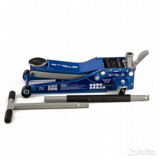 Домкрат подкатной 3 т, 75-505 мм Stels 51137