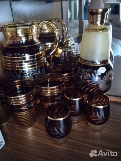 Ваза для цветов богемия, графины чехия