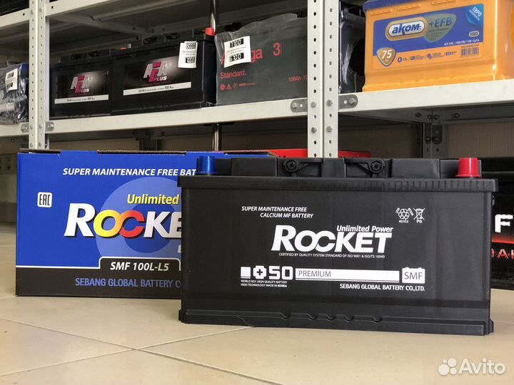 Аккумулятор Rocket 100Ач Korea