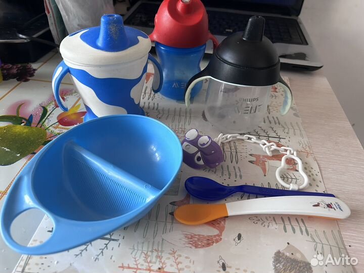 Набор посуды для малыша непроливайки