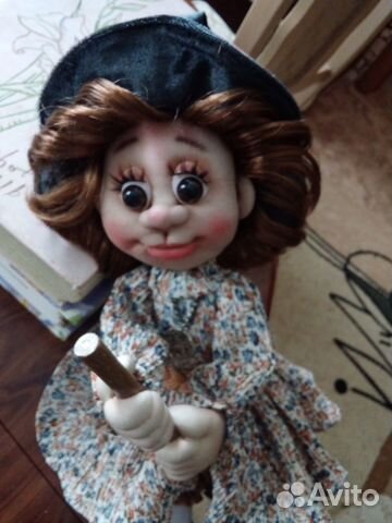 2 куклы.Ведьмочка и Врач ручной работы