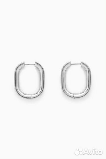Серьги серебряные COS