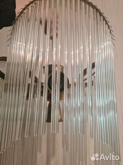 Хрустальная люстра СССР винтажная