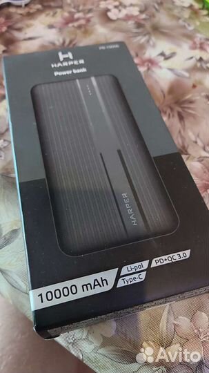 Внешний аккумулятор Harper PB-10006. 10Aч. Новый