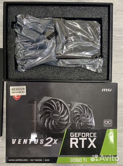 Видеокарта msi RTX 3060ti 8 гб
