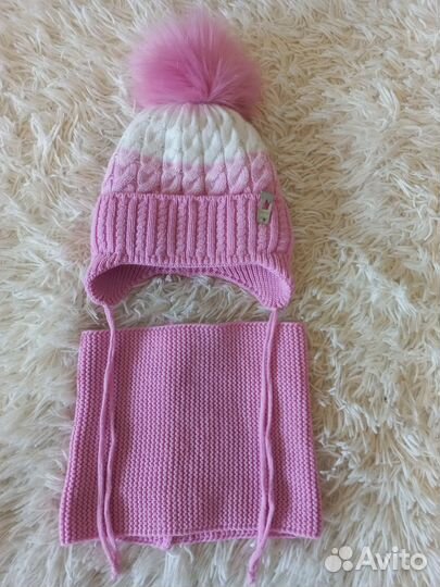 Комплект шапка, шарф