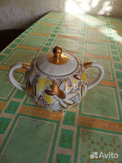 Сервиз золотые ромашки лфз