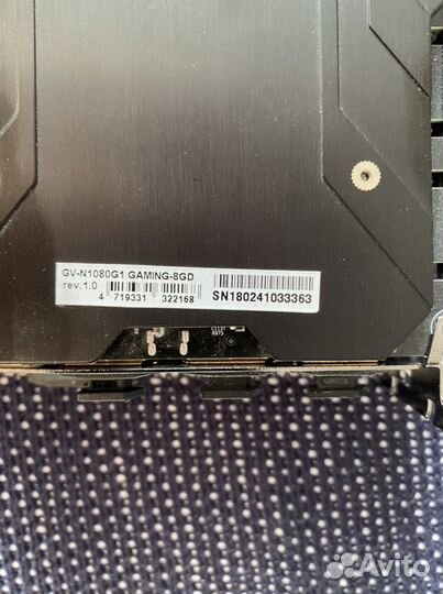 Видеокарта geforce GTX 1080 Gigabyte G1 Gaming 8GB