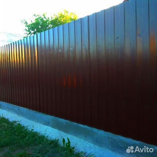Забор из профнастила