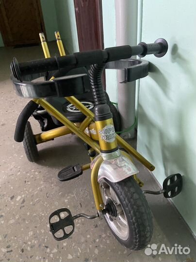 Детский велосипед с родительской ручкой