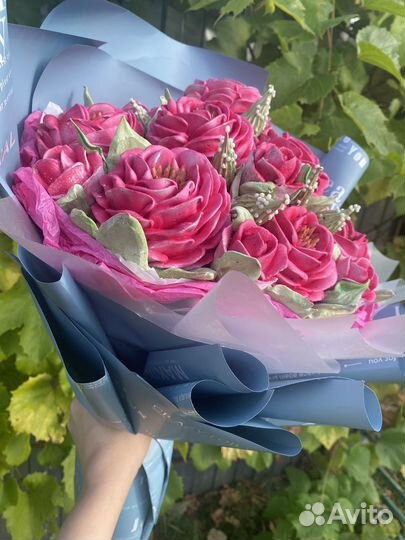 Букет зефирных цветов