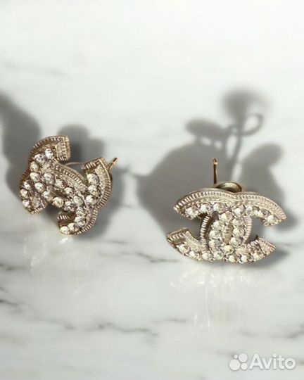 Пусеты Chanel оригинал