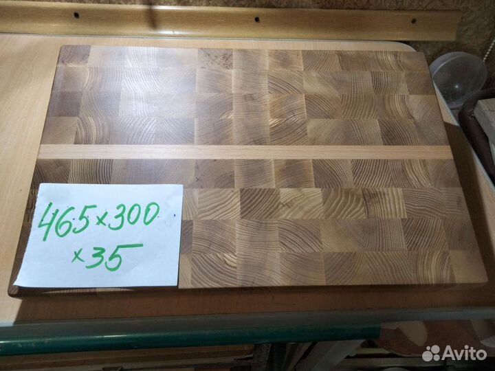 Доска разделочная ясень дуб торцевая