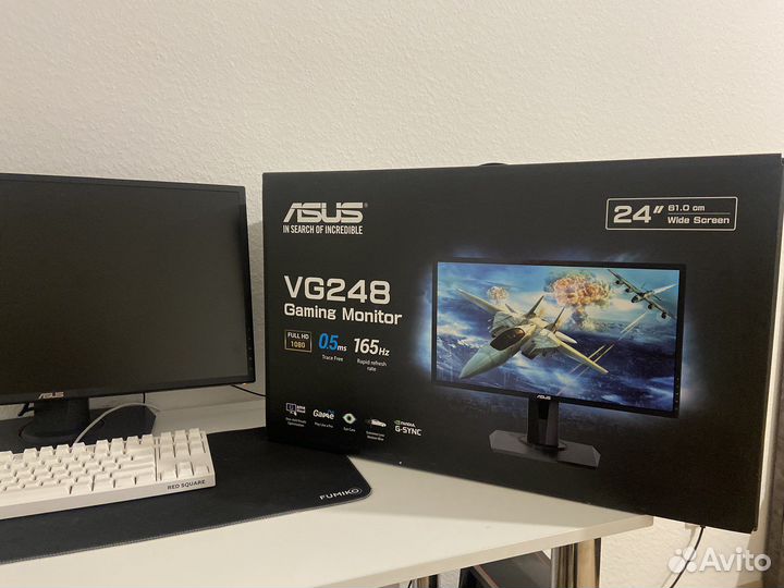 Монитор asus VG248QG 165гц, диагональ 24