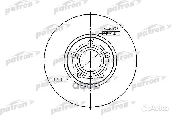Тормозной диск PBD2651 (DF2651) PBD2651 patron