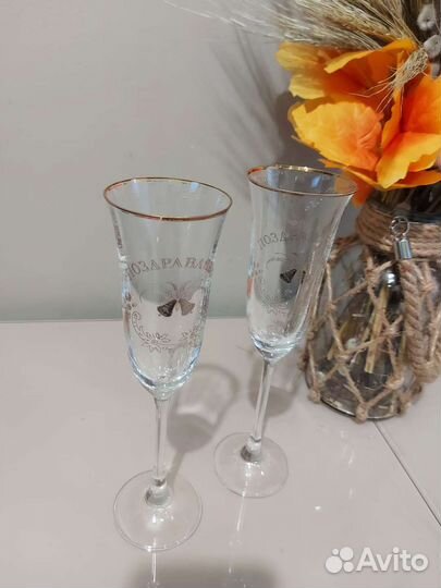 Праздничные бокалы/фужеры