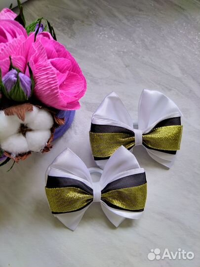Бантики из атласных лент