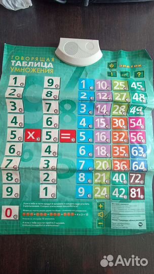 Плакат Говорящая таблица умножения