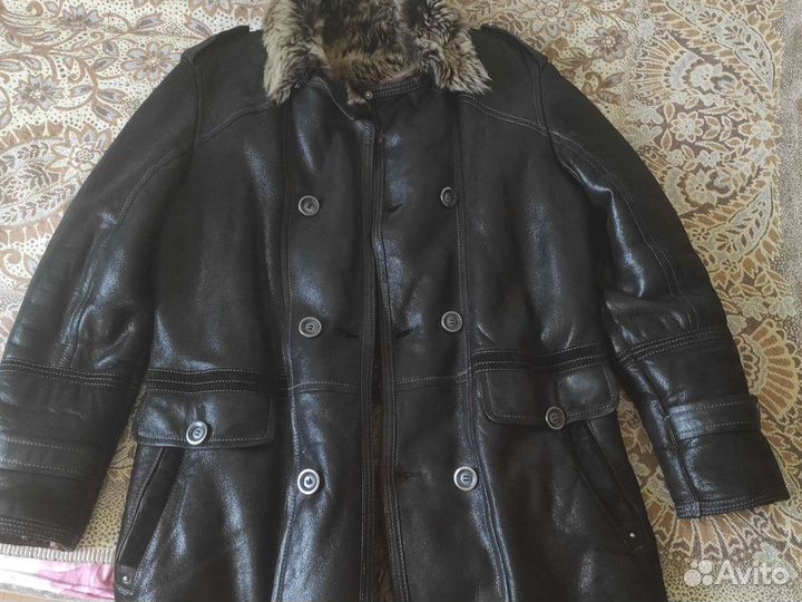 Натуральная дубленка размер 48-50