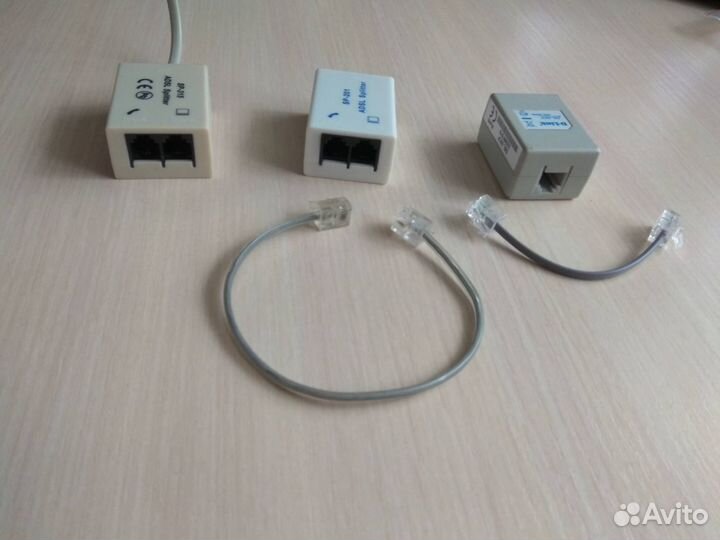 Телефонный кабель 20 м + adsl-сплиттер + розетка