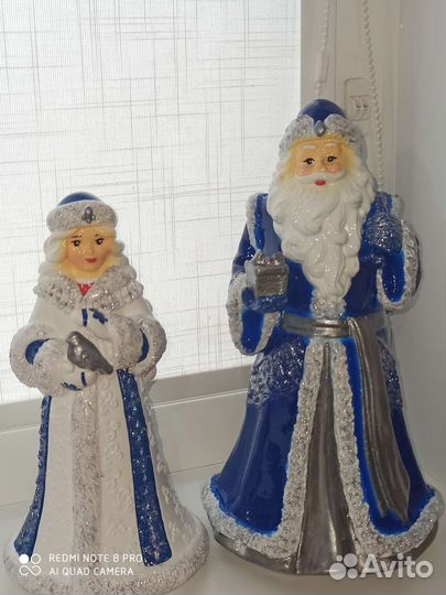 Статуэтки Деда Мороза и Снегурочки