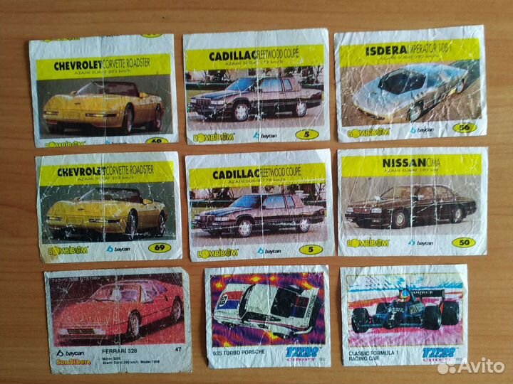 Вкладыши редкие