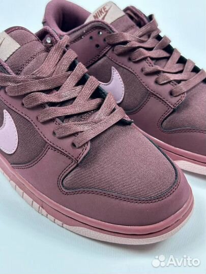 Kpoccoвки Nike Dunk Premium Burgundy Chush