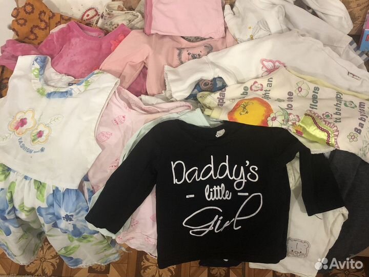 Большой пакет вещей на девочку