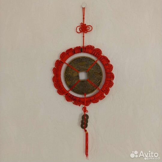 Монета феншуй большая китайская