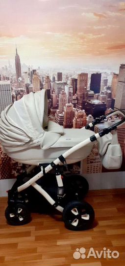 Коляска 2 в 1 эко кожа