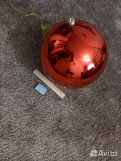 Новогодняя игрушка шар d30см