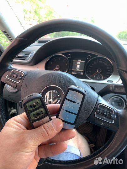 Ключ для Volkswagen Passat (B6/B7/CC) с привязкой
