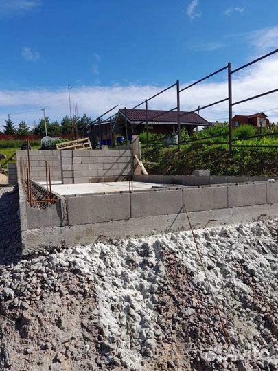 Ленточный фундамент, блоки опалубки