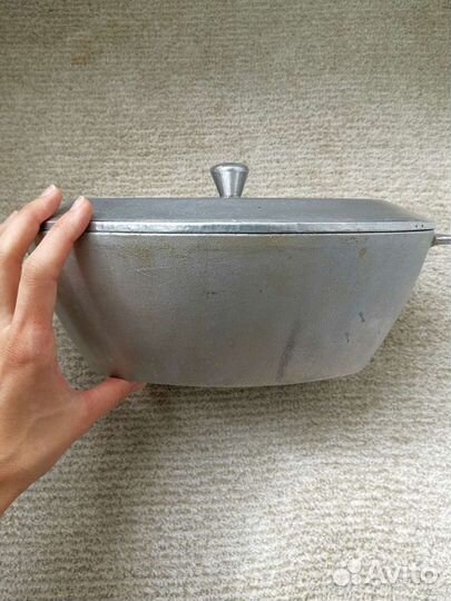 Утятница СССР 2л литой алюминий