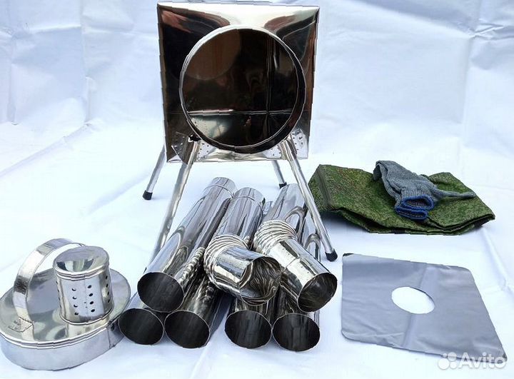 Печь туристическая Малая на 15 литров без экранов